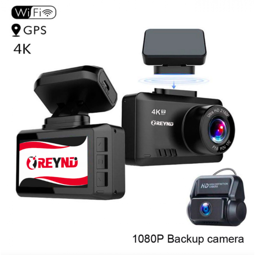 Відеореєстратор REYND F30 2CAM WiFi GPS 4K