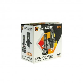 LED лампа CYCLONE LED H4 H/L 5000K 4600LM TYPE 33 (2 шт)