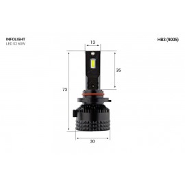 Світлодіодна LED лампа Infolight S2 НB3