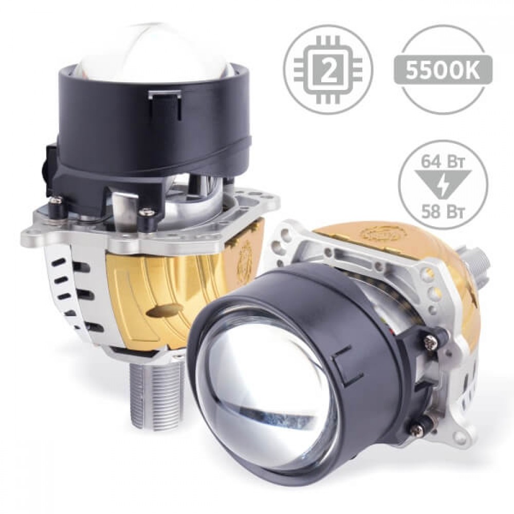 Світлодіодні лінзи AMS ULTIMATE U2 3.0″ F/R